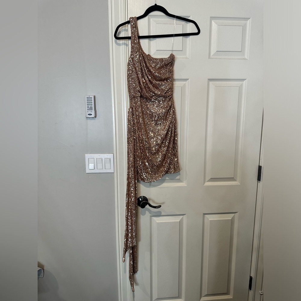 nookie palazzo mini dress